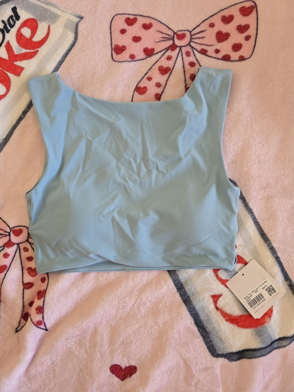 Lululemon Light Blue Cropped Tank Top